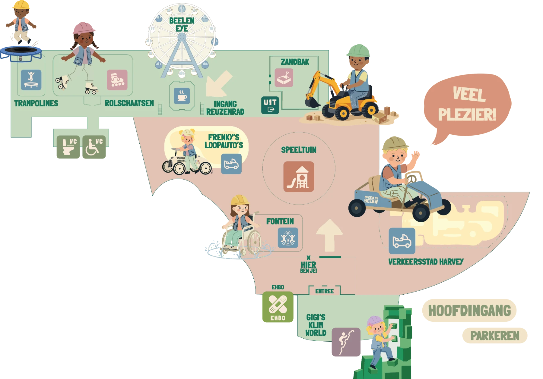 Plattegrond van Spelen bij Beelen